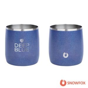 Custom Snowfox 11 oz. Shimmer Finish Vacuum Insulated Whiskey Rocks Tumbler