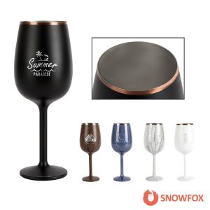 Custom Snowfox 12 oz. Insulated Stemmed Wine Glass