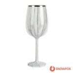 Custom Snowfox 12 oz. Insulated Stemmed Wine Glass - 5