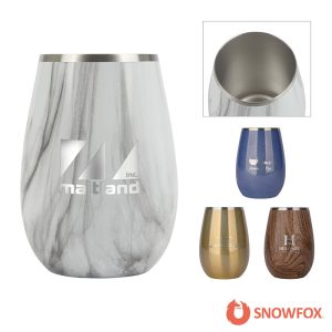 Custom Snowfox 8 oz. Vacuum Insulated Sauvignon Blanc Wine Glass